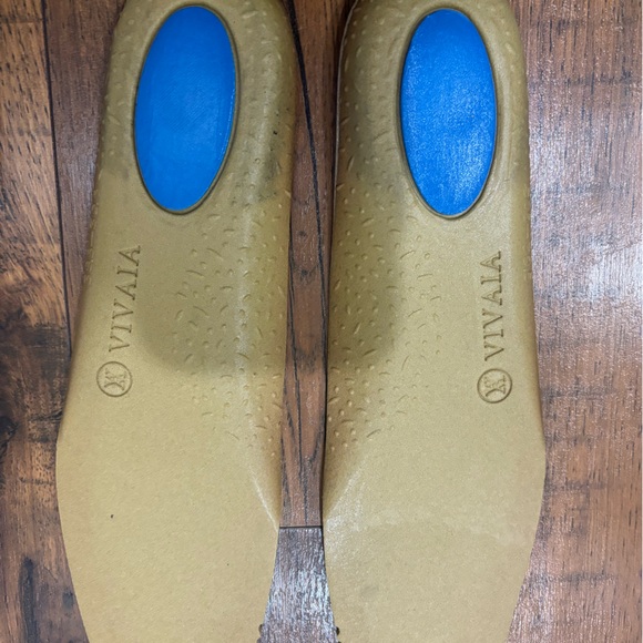 Vivaia Lightweight Square-Toe V-Cut Flat Margot Walker Navy Women’s US 8 EU 39 - Picture 10 of 14